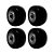 KIT 4 UN RODA PVC PRETO 1.5/8 POL 40KG PARA RODÍZIO - Imagem 1