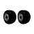 KIT 2 UN RODA PVC PRETO 1.5/8 POL 40KG PARA RODÍZIO - Imagem 1