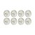 KIT 8 UN RODA 412 NYLON 4 POL 90KG P/ RODÍZIO - Imagem 1