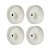 KIT 4 UN RODA 412 NYLON 4 POL 90KG P/ RODÍZIO - Imagem 1