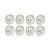 KIT 8 UN RODA 312 NYLON 3 POL 70KG P/ RODÍZIO - Imagem 1