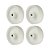 KIT 4 UN RODA 312 NYLON 3 POL 70KG P/ RODÍZIO - Imagem 1
