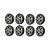 KIT 8 UN RODA PVC CINZA 5 POL 110KG P/ RODÍZIO - Imagem 1