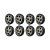 KIT 8 UN RODA PVC CINZA 4 POL 100KG P/ RODÍZIO - Imagem 1