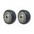 KIT 3 UN RODA PVC CINZA 2 POL 50KG PARA RODÍZIO - Imagem 1