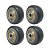 KIT 4 UN RODA PVC CINZA 1.5/8 POL 40KG PARA RODÍZIO - Imagem 1