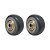 KIT 2 UN RODA PVC CINZA 1.5/8 POL 40KG PARA RODÍZIO - Imagem 1