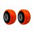 KIT 2 UN RODA PVC LARANJA 2 POL 50KG PARA RODÍZIO - Imagem 1