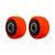 KIT 2 UN RODA PVC LARANJA 1.5/8 POL 40KG PARA RODÍZIO - Imagem 1