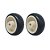 KIT 2 UN RODA BORRACHA TERMOPLÁSTICA 3 POL 70KG P/ RODÍZIO - Imagem 1