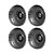 KIT 4 UN RODA PNEUM AJAX 3.50-4 350X4 4L PLÁSTICO ROL 20MM - Imagem 1