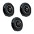KIT 3 UN RODA PNEUM AJAX 2.50-4 4L PLÁSTICO FURO PASSAN.20MM - Imagem 1