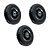 KIT 3 UN RODA PNEUM AJAX 2.50-4 4L PLÁSTICO ROL 20MM 3/4 - Imagem 1