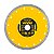 KIT 50 DISCO DE CORTE DIAMANTADO 200MM TURBO VONDER - Imagem 1