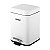 LIXEIRA RETANGULAR 3 LITROS INOX BRANCA VONDER - Imagem 1