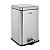 LIXEIRA RETANGULAR 20 LITROS INOX CINZA VONDER - Imagem 1