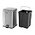 LIXEIRA RETANGULAR 20 LITROS INOX CINZA VONDER - Imagem 3
