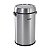 LIXEIRA REDONDA 65L INOX CINZA TAMPA BASCULHANTE VONDER - Imagem 1