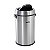 LIXEIRA REDONDA 65L INOX CINZA TAMPA BASCULHANTE VONDER - Imagem 3
