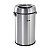 LIXEIRA REDONDA 65 LITROS INOX CINZA SEM TAMPA VONDER - Imagem 1