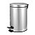 LIXEIRA REDONDA 5 LITROS INOX CINZA VONDER - Imagem 1