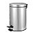 LIXEIRA REDONDA 3 LITROS INOX CINZA VONDER - Imagem 1