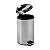 LIXEIRA REDONDA 12 LITROS INOX CINZA VONDER - Imagem 2