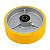 RODA 6" POLIURETANO FERRO EIXO 3/4" AMARELA 300KG VONDER - Imagem 2