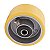 RODA 4" POLIURETANO FERRO EIXO 3/4" AMARELA 200KG VONDER - Imagem 2