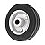 RODA 8" BORRACHA PRETA EIXO 3/4" ROL. ROLETE 150KG VONDER - Imagem 2