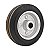 RODA 6" BORRACHA PRETA EIXO 3/4" ROL. ROLETE 160KG VONDER - Imagem 1