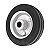 RODA 6" BORRACHA PRETA EIXO 3/4" ROL. ROLETE 130KG VONDER - Imagem 2