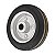 RODA 5" BORRACHA PRETA EIXO 9/16" ROL.ROLETE 140KG VONDER - Imagem 2