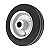 RODA 4" BORRACHA PRETA EIXO 7/16" ROL. ROLETE 60KG VONDER - Imagem 2