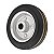 RODA 3" BORRACHA PRETA EIXO 7/16" ROL. ROLETE 60KG VONDER - Imagem 1