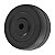 RODA 2" BORRACHA PRETA EIXO 1/4" FURO PASSANTE 25KG VONDER - Imagem 2