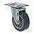 RODÍZIO GIRATÓRIO PVC CINZA GL 412 BP SM 65KG SCHIOPPA - Imagem 1