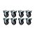 KIT 8 RODÍZIO FIXO PVC CINZA FL 412 BP SM 65KG SCHIOPPA - Imagem 1