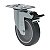 KIT 8 RODÍZIO GIRATÓRIO FREIO PVC CINZA GL 512 BP G SM 75KG - Imagem 3