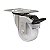 KIT 4 RODÍZIO GIRATÓRIO FREIO NYLON GL 312 NTT G INOX 150KG - Imagem 2
