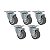 KIT 5 RODÍZIO GIRATÓRIO GLAP 1.58 BP SM 35KG SCHIOPPA - Imagem 1
