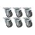 KIT 6 RODÍZIO GIRATÓRIO GLAP 1.58 BP SM 35KG SCHIOPPA - Imagem 1