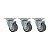 KIT 3 RODÍZIO GIRATÓRIO GLAP 1.58 BP SM 35KG SCHIOPPA - Imagem 1
