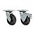 KIT 2 RODÍZIO GIRATÓRIO FREIO BORRACHA ATÓXICA GS62 STRE 250 - Imagem 1