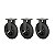 KIT 3 RODÍZIO FIXO PNEUMÁTICO FPCX 3258 PCE 200KG - Imagem 1