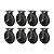 KIT 8 RODÍZIO FIXO PNEUMÁTICO FPCX 3258 PCE 200KG - Imagem 1