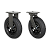 KIT 2 RODÍZIO FIXO GIRATÓRIO PNEUMÁTICO 3258 PCE 200KG - Imagem 1