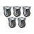 KIT 5 RODÍZIO FIXO FLAP 210 BP 40KG SM SCHIOPPA - Imagem 1