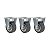 KIT 3 RODÍZIO FIXO FLAP 210 BP 40KG SM SCHIOPPA - Imagem 1