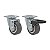 KIT 2 RODÍZIO GIRATÓRIO FREIO GLAP 210 BP FP I 40KG SM - Imagem 1